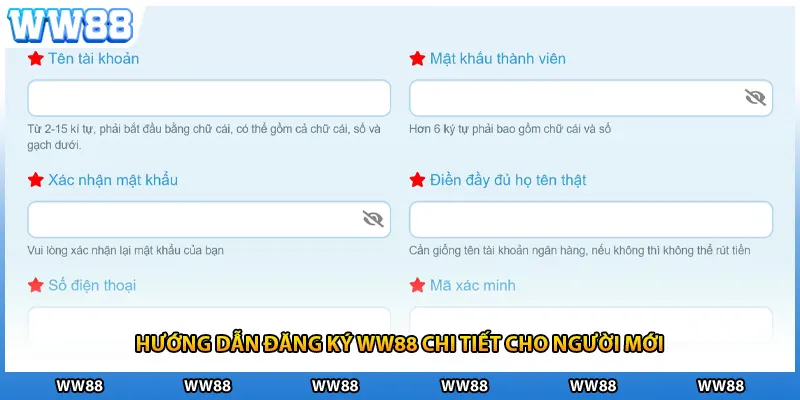 Hướng dẫn đăng ký WW88 chi tiết cho người mới